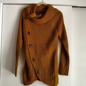Yidarton Cozy Mustard Sweater NWT